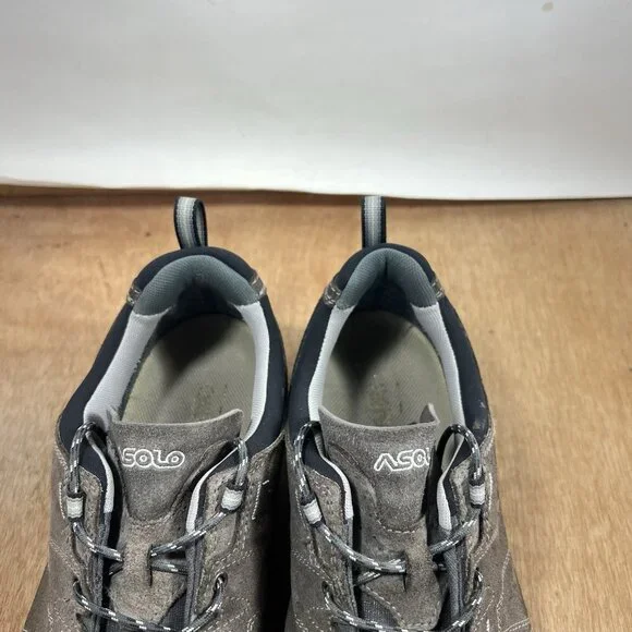Asolo Low Top Suede Hiking Approach Boots Shoes Mens Size 10.5 Black Grey - Picture 8 of 10